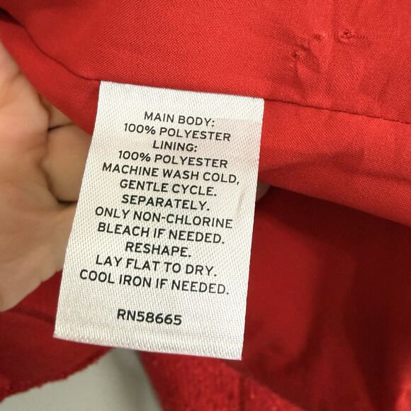 Nordstrom Rack Womens Tweed Blazer Sz Extra Large Red Textured Gold Buttons - Picture 4 of 8